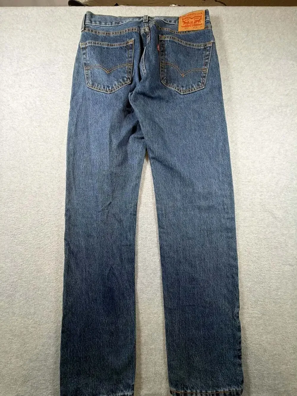 Levi's 505 Regular Fit Jeans Mens 32x34 Blue Denim